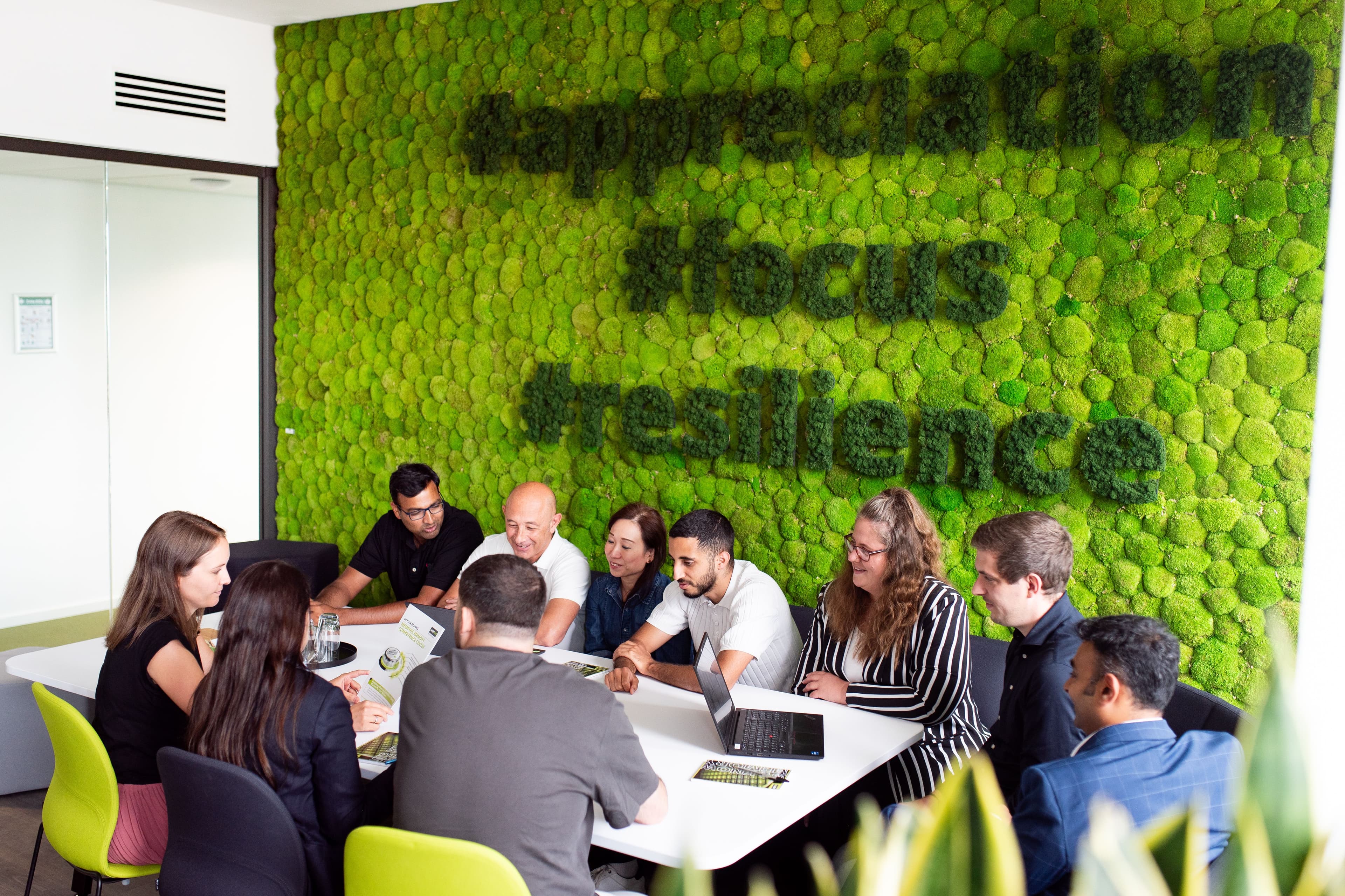 Unsere Unternehmenswerte  basieren auf appreciation, focus and resilience