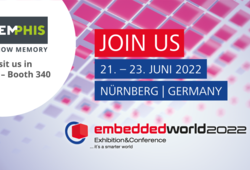 Visit MEMPHIS Electronic at embedded world 2022, hall 1, booth 340